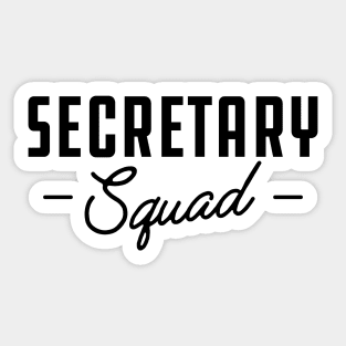 Secretary Squad Sticker